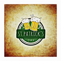 Irish St Patrick S Day Ireland Beer Medium Glasses Cloth (2-side) by Simbadda