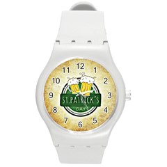 Irish St Patrick S Day Ireland Beer Round Plastic Sport Watch (m) by Simbadda