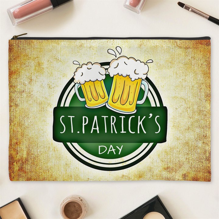 Irish St Patrick S Day Ireland Beer Cosmetic Bag (XXXL) 