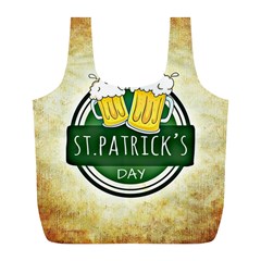 Irish St Patrick S Day Ireland Beer Full Print Recycle Bags (l)  by Simbadda