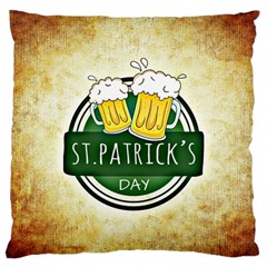 Irish St Patrick S Day Ireland Beer Standard Flano Cushion Case (one Side) by Simbadda