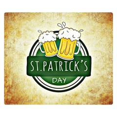 Irish St Patrick S Day Ireland Beer Double Sided Flano Blanket (small)  by Simbadda