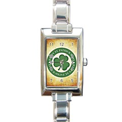 Irish St Patrick S Day Ireland Rectangle Italian Charm Watch by Simbadda