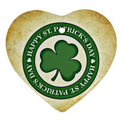 Irish St Patrick S Day Ireland Ornament (heart) by Simbadda