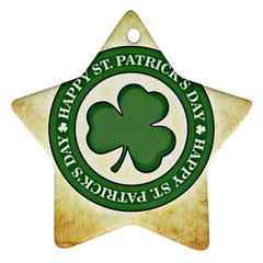 Irish St Patrick S Day Ireland Ornament (star) by Simbadda