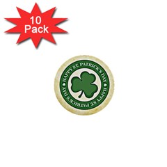 Irish St Patrick S Day Ireland 1  Mini Buttons (10 Pack)  by Simbadda