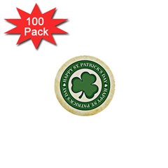 Irish St Patrick S Day Ireland 1  Mini Buttons (100 Pack)  by Simbadda