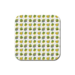 St Patrick S Day Background Symbols Rubber Square Coaster (4 Pack)  by Simbadda