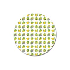 St Patrick S Day Background Symbols Magnet 3  (round) by Simbadda