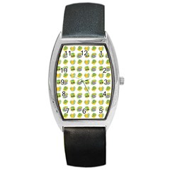 St Patrick S Day Background Symbols Barrel Style Metal Watch by Simbadda