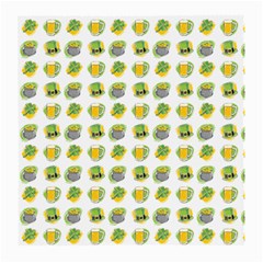 St Patrick S Day Background Symbols Medium Glasses Cloth (2-side) by Simbadda