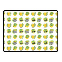 St Patrick S Day Background Symbols Fleece Blanket (small) by Simbadda