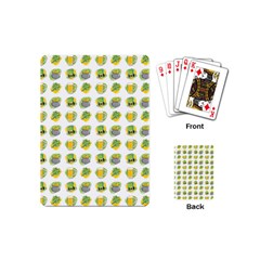 St Patrick S Day Background Symbols Playing Cards (mini)  by Simbadda