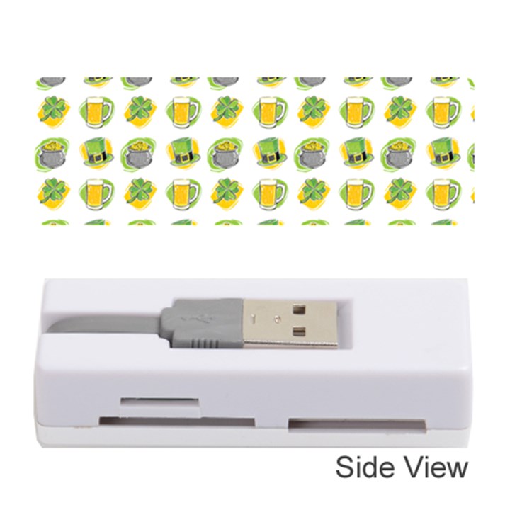 St Patrick S Day Background Symbols Memory Card Reader (Stick) 