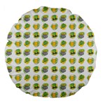 St Patrick S Day Background Symbols Large 18  Premium Flano Round Cushions Front