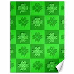 Fabric Shamrocks Clovers Canvas 36  X 48   by Simbadda