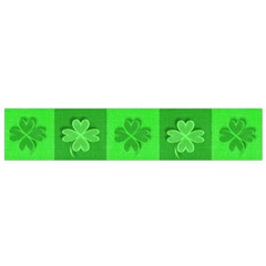 Fabric Shamrocks Clovers Flano Scarf (small) by Simbadda