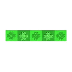 Fabric Shamrocks Clovers Flano Scarf (mini) by Simbadda