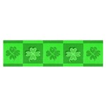 Fabric Shamrocks Clovers Satin Scarf (Oblong) Front