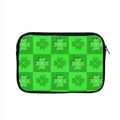 Fabric Shamrocks Clovers Apple Macbook Pro 15  Zipper Case by Simbadda