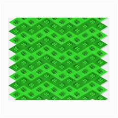 Shamrocks 3d Fabric 4 Leaf Clover Small Glasses Cloth by Simbadda