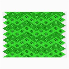 Shamrocks 3d Fabric 4 Leaf Clover Large Glasses Cloth (2-side) by Simbadda