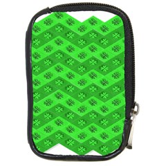 Shamrocks 3d Fabric 4 Leaf Clover Compact Camera Cases by Simbadda