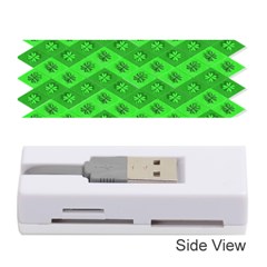 Shamrocks 3d Fabric 4 Leaf Clover Memory Card Reader (stick)  by Simbadda