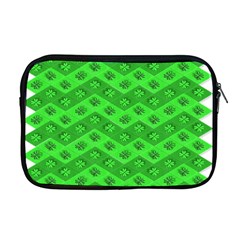 Shamrocks 3d Fabric 4 Leaf Clover Apple Macbook Pro 17  Zipper Case by Simbadda