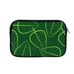 Vector Seamless Green Leaf Pattern Apple Macbook Pro 13  Zipper Case