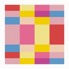 Colorful Squares Background Medium Glasses Cloth by Simbadda