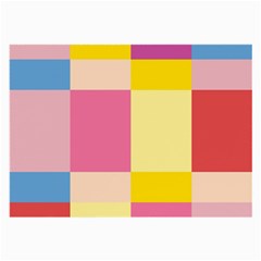 Colorful Squares Background Large Glasses Cloth by Simbadda