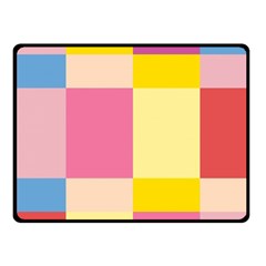 Colorful Squares Background Fleece Blanket (small) by Simbadda