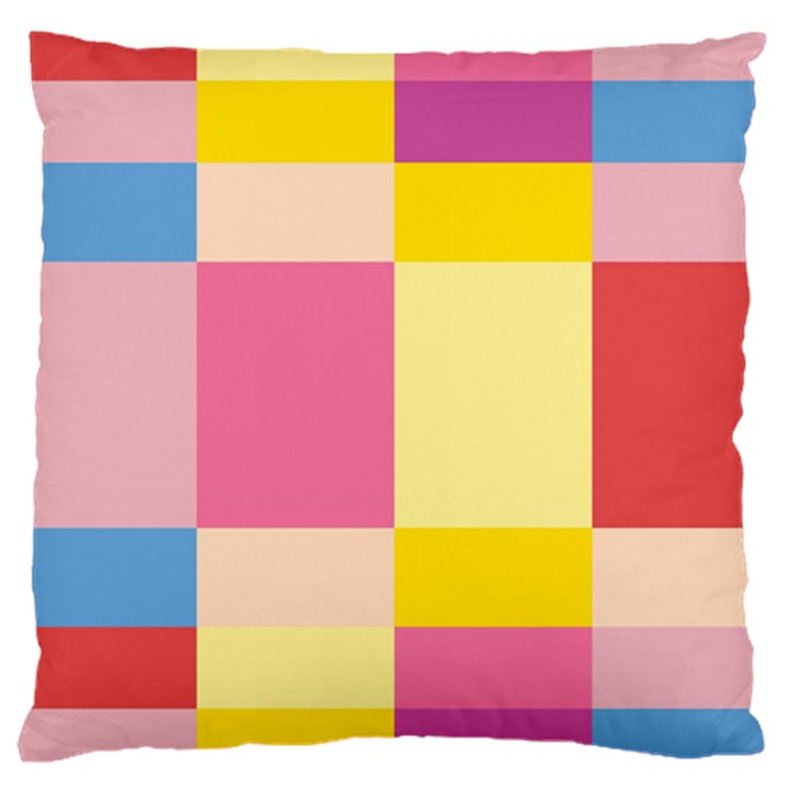 Colorful Squares Background Large Cushion Case (Two Sides)