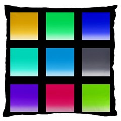 Colorful Background Squares Standard Flano Cushion Case (one Side) by Simbadda