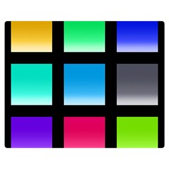 Colorful Background Squares Double Sided Flano Blanket (medium) 