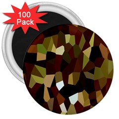 Crystallize Background 3  Magnets (100 Pack) by Simbadda