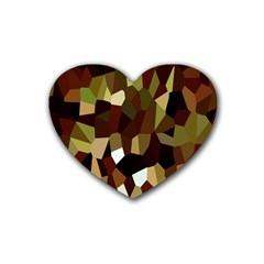 Crystallize Background Heart Coaster (4 Pack)  by Simbadda