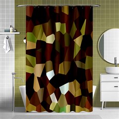 Crystallize Background Shower Curtain 48  X 72  (small)  by Simbadda