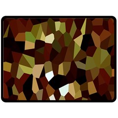 Crystallize Background Double Sided Fleece Blanket (large)  by Simbadda