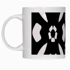 Abstract Background Pattern White Mugs by Simbadda