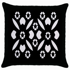 Abstract Background Pattern Throw Pillow Case (black) by Simbadda