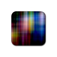 Colorful Abstract Background Rubber Coaster (square)  by Simbadda