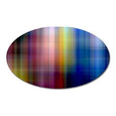 Colorful Abstract Background Oval Magnet by Simbadda