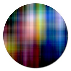 Colorful Abstract Background Magnet 5  (round) by Simbadda