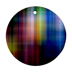 Colorful Abstract Background Round Ornament (two Sides) by Simbadda