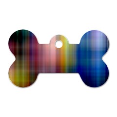 Colorful Abstract Background Dog Tag Bone (two Sides) by Simbadda