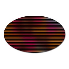 Colorful Venetian Blinds Effect Oval Magnet by Simbadda