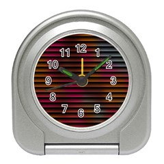 Colorful Venetian Blinds Effect Travel Alarm Clocks by Simbadda