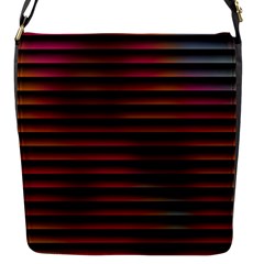 Colorful Venetian Blinds Effect Flap Messenger Bag (s) by Simbadda